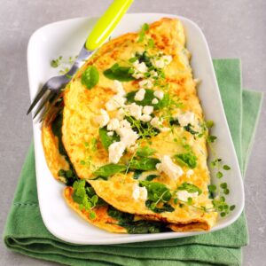 Omlet z serem feta