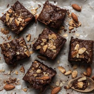Mini brownie migdałowe