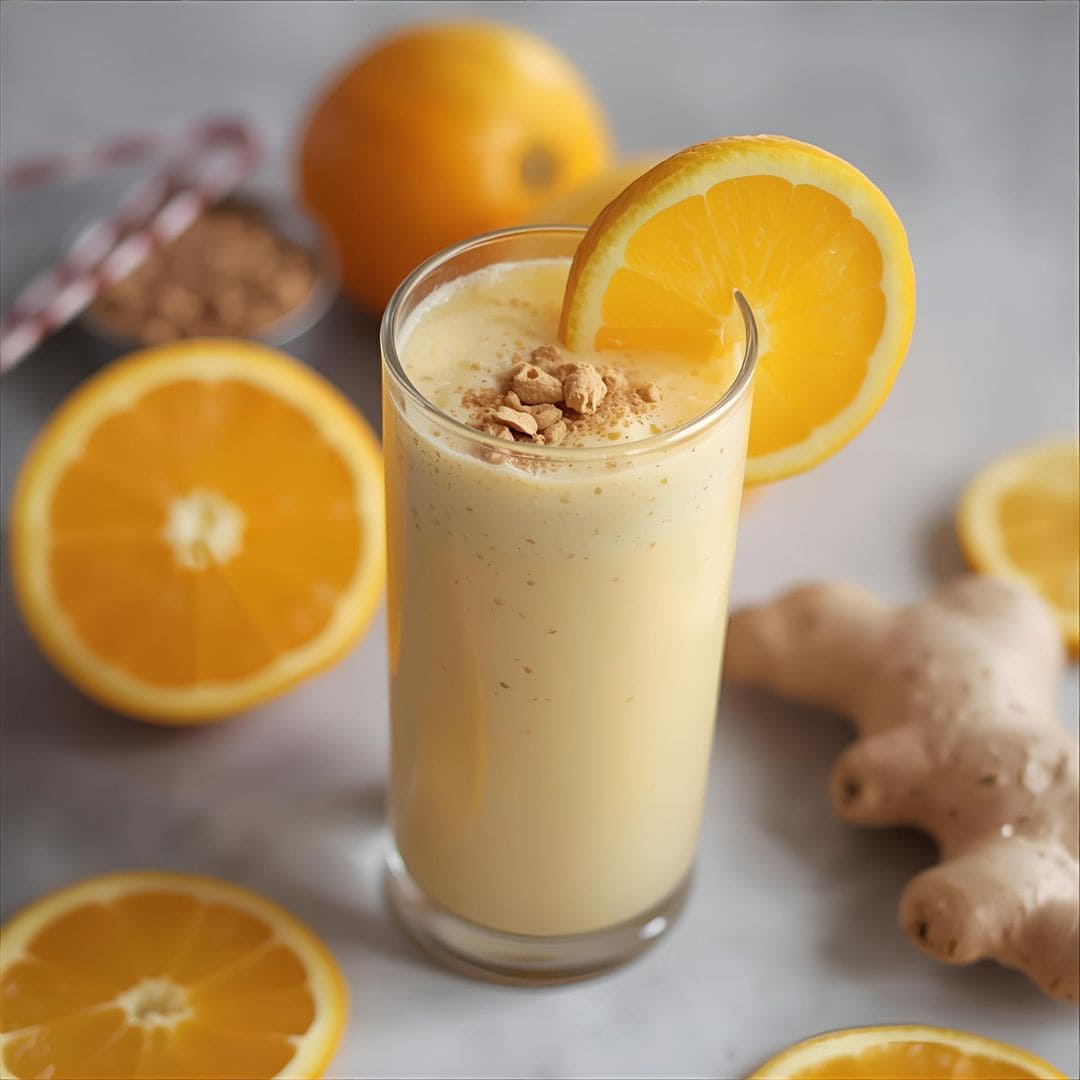 Smoothie z pomarańczy i imbiru