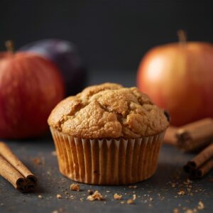 Babeczka cynamonowa z jabłkiem