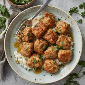 Imbirowo-pietruszkowe klopsiki z indyka